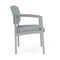 Lesro Lenox Steel Guest Chair, Ash (Blue) Seat, Ash Back, 22.5 W 24.5 L 32 H, Vinyl Seat LS1101 - alternate 3